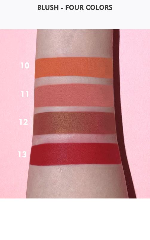 Product Introduction of 13 Color Blush Makeup Blush Contour Shimmer Highlight Face Makeup Nourishing Waterproof Long-lating Multi-Function Soft Shadow Cosmetics 42