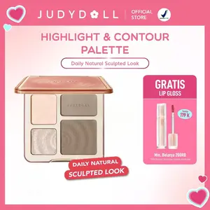 【Buy One Get One Free】 [COD&Ready Stock]✨Judydoll All-in-one Palette Makeup Natural Long Lasting JudyDoll Highlighter Contour Bronzer Palette Multi purpose shadingIAXPU