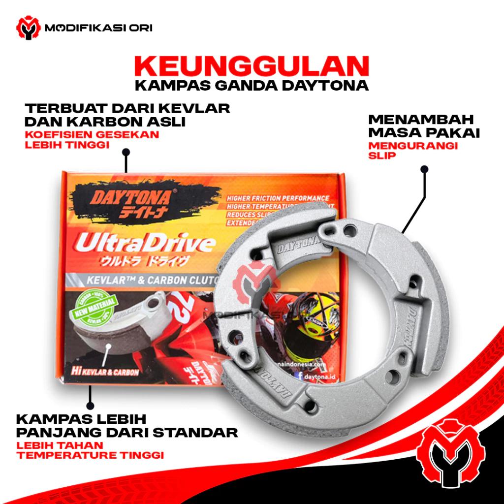 Mangkok Kampas ganda racing KARTEL - Vario 125-150-160 PCX 160 cc Custom Paket mangkok Ganda Kartel dan kampas ganda daytona