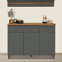 Gambar Toraya - Lumina Lemari Dapur Bawah 3 Pintu: Lemari Dapur/ Lemari Dapur Bawah/ Kitchen Cabinet - LLDB - 3P WH dari TorayaLiving Kota Surabaya 2 Tokopedia