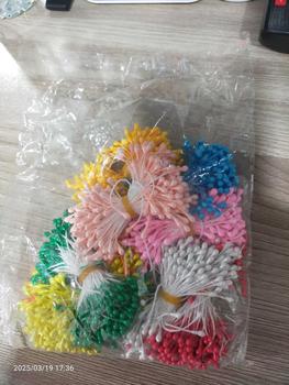 Product Review of 150pcs/Bundle  55CM Artificial Flower Stamens DIY Handicraft Double Headed Stamens Flower Pistils Floral Decor Decorative Decoration Ornaments Multicolor from L**e D** V**a S**u 1