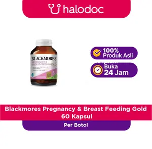 Blackmores Pregnancy & Breast Feeding Gold 60 Kapsul - suplemen hamil