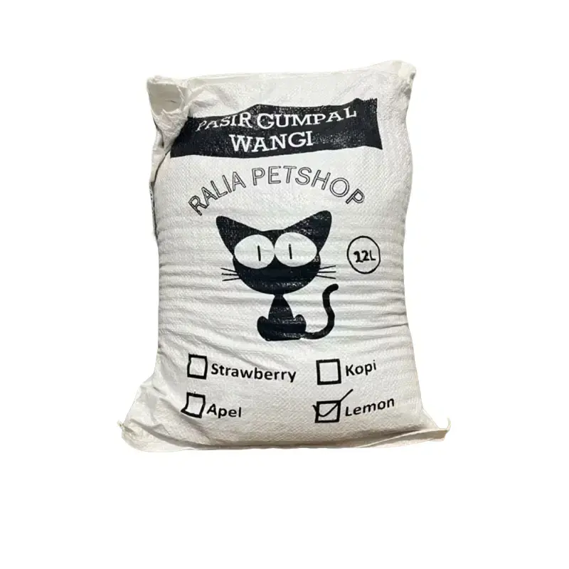 ￼RALIA PETSHOP Pasir granul gumpal wangi PASIR kucing berat 6L
