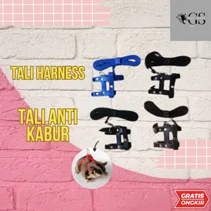 Harness H tali penuntun hewan Sugar Glider Landak Mini kelinci cincila
