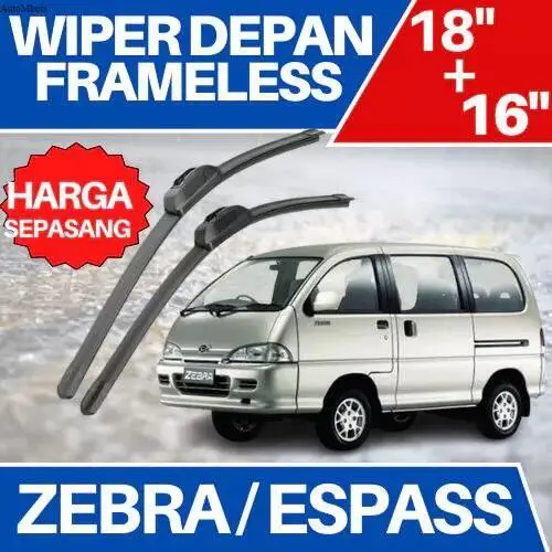 wiper frameless banana full karet daihatsu zebra espass AutoMbois 0