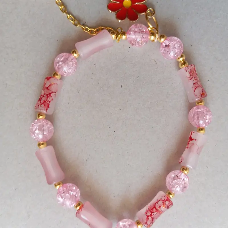 Gelang Wanita Manik-Manik Bambu Aksesoris Fashion 7