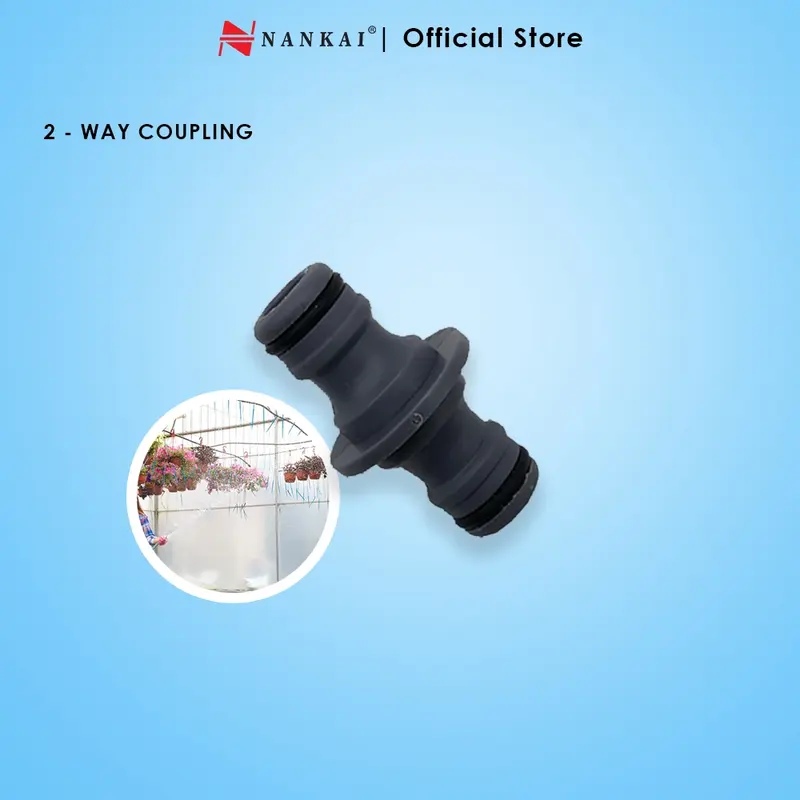 Coupling 2 Way PVC / Sambungan Selang 2 Cabang Nankai 0