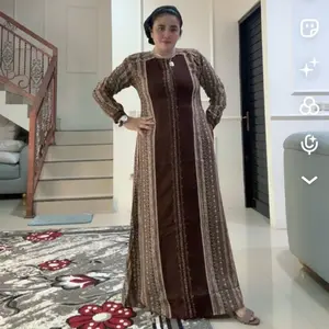 Gamis bunga dahlia poloss