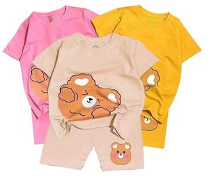 Bộ bé gái hình gấu mây cho bé gái siêu xinh cho bé 6-24kg.BGL41.SUKAKID