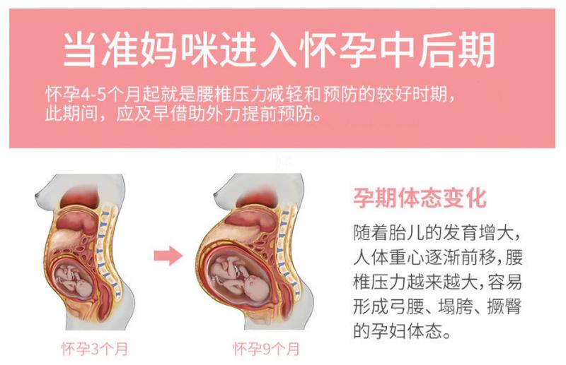 Product Introduction of Factory Direct Delivery Prenatal Adjustable Waist Supporter Relieve Waist Support Belt Pregnant Women Special Breathable Abdominal Belt 2