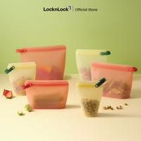 Gambar LocknLock Easy Meal Silicone Zipper Bag Red - Wadah Penyimpanan Silikon - 800ml dari Locknlock.indonesia Kota Depok 5 Tokopedia