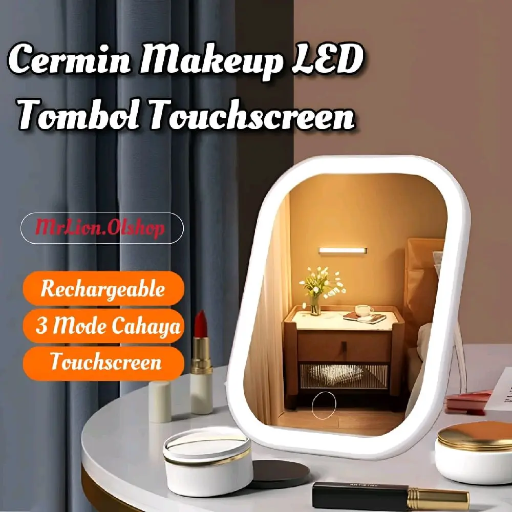 Cermin Makeup LED | Cermin Lampu LED | Kaca Makeup Touchscreen •Mrlion•
