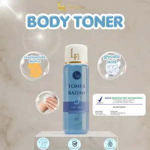 LN Toner Badan 100ml - Toner Exfoliasi SUPER PREMIUM Pengangkat Daki & Niacinamide Extra - BPOM