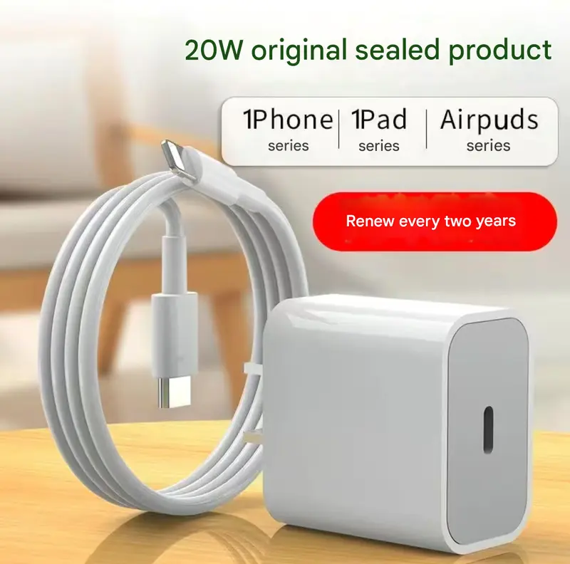 Cáp dữ liệu điện thoại di động, Cáp sạc nhanh PD20W sạc  ip  20w  sạc  nhanh 0