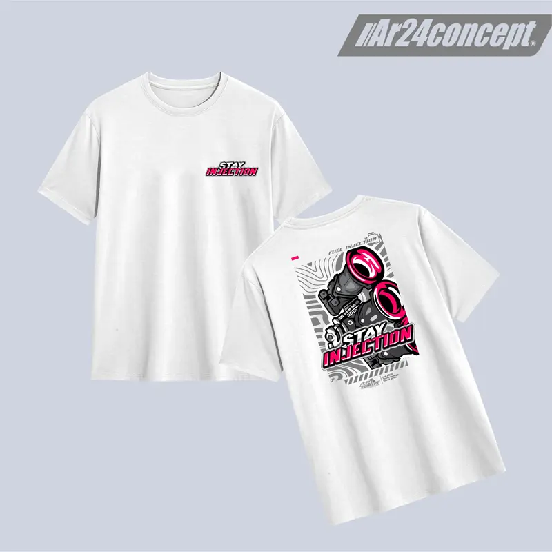 Kaos Stay Injection Distro Racing Cotton Combed 30s Pria Wanita - Ar24concept - Bulat, Kerah - Sablon DTF Full Color - Soft 1