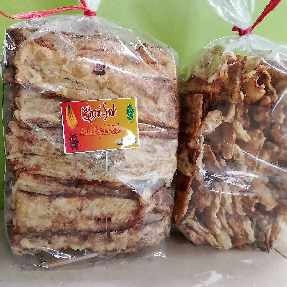sale lidah Krispy 500gr Snack Cemilan Pisang