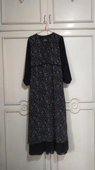 Product Review of Benita Maxy Dress Busui Resleting Depan Gamis Ceruty Full Furing  Gamis Kondangan Penikahan Motif Bunga Mewah Elegan Best Seller from N**r 0