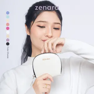 Zenara Eloui Mini Resleting Wallet | Dompet Setengah Bulat Multifungsi Wanita