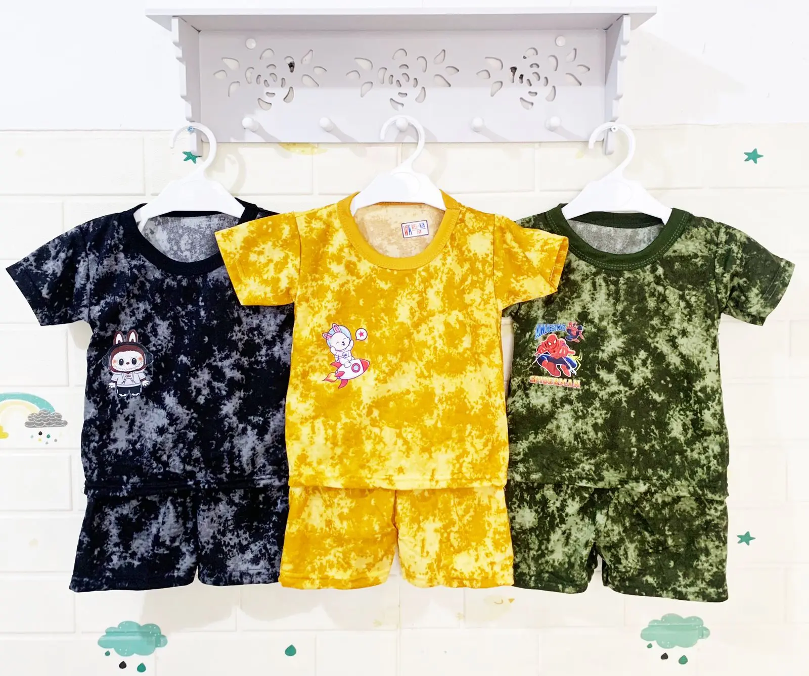 PROMO 3 PASANG STELAN ANAK FD 0-12 BULAN /STELAN BAJU ANAK/BAJU ANAK MURAH