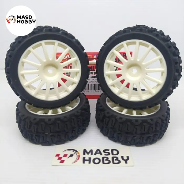 Pelek Velg Rally drift onroad 1/10 RC HSP, Tamiya WLToys, LC Racing 1