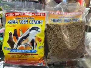 PRIMA VOER CENDET JUMBO PAKAN BURUNG MURAI KACER ANIS CENDET PUNGLOR PLECI PRENJAK JALAK DLL