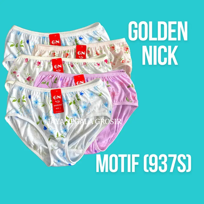 CD Wanita Golden Nick GN Terang/Gelap/Pastel/Motif - Lembut dan Nyaman - Semi, Katun Cewek 5