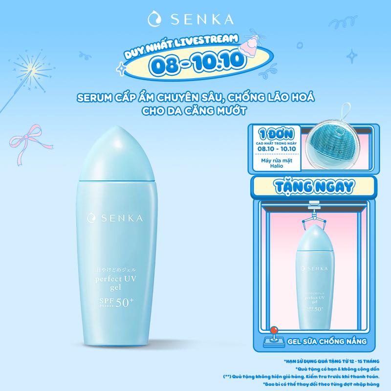 [Livestream new] Mua 1 tặng 1 - Quà tặng không hiện giỏ - Gel sữa chống nắng dưỡng ẩm SENKA PERFECT UV GEL A 80ML