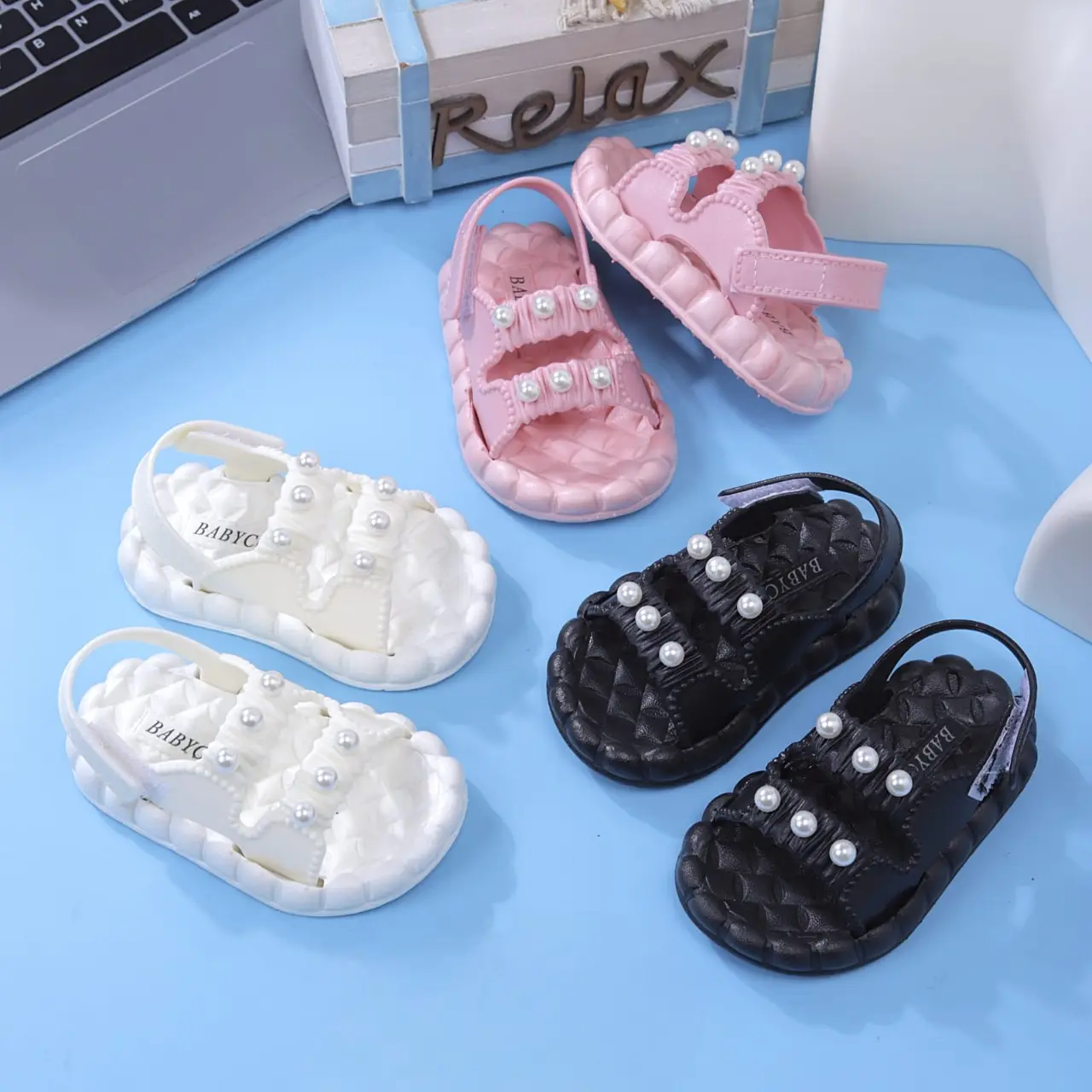 PROMO 4.4 LOLITA Sandal Anak Perempuan Model Korea 18-29 Usia 6 Bulan - 5 Tahun Bahan Karet Lentur Anti Air Lebaran 2024