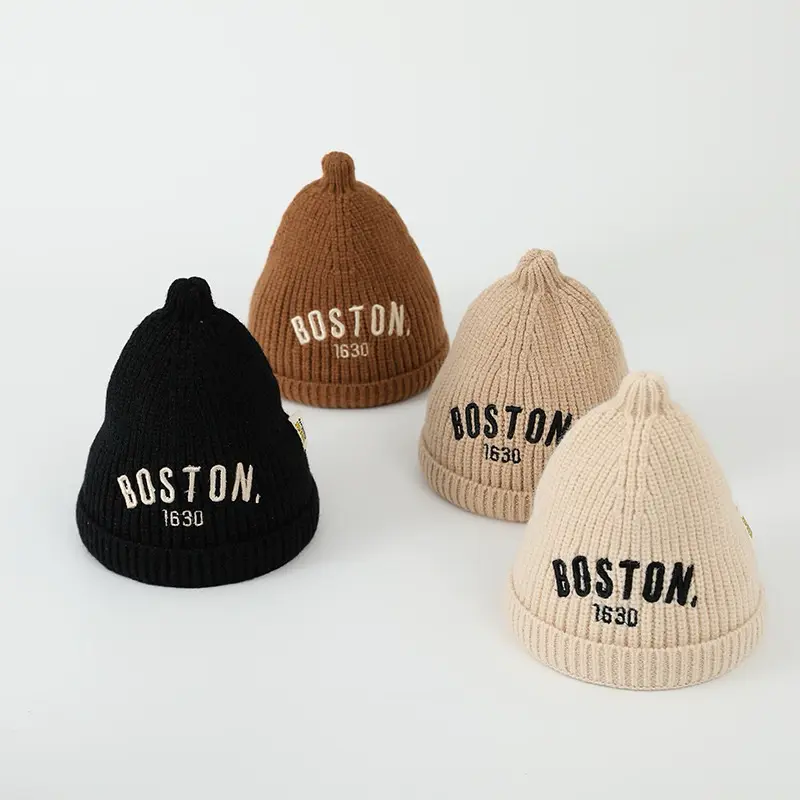 Kikidoo Kupluk Rajut Bayi Boston 2-2Th Kupluk Anak Lucu Korea Style Tp107