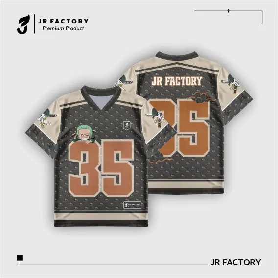JR FACTORY_Jersey Dewasa Unisex Streetwear Oversize Number Dryfit Brazil Retro Vintage Hockey Boxy Fit Olahraga Pakaian 2