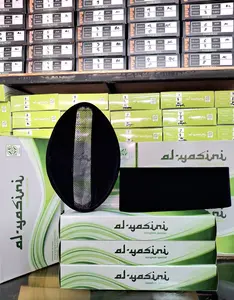 SONGKOK ALYASINI HITAM POLOS AC TENGAH TINGGI 8