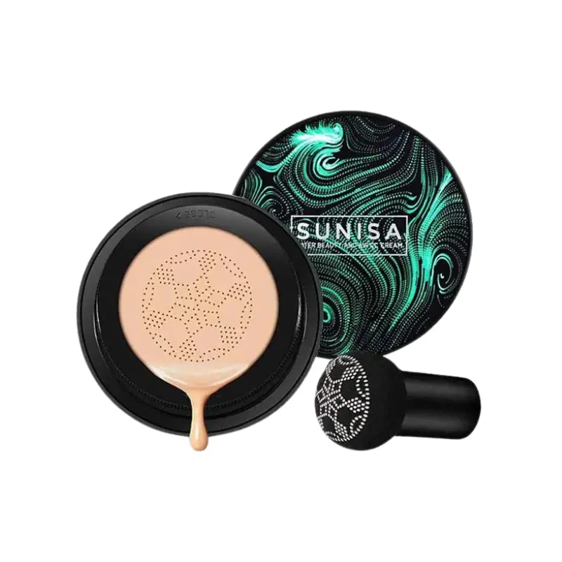 SUNISA HEAD MUSHROOM BB Cushion Waterproof untuk Menutupi Kulit - Foundation, bisa untuk Concealer Wajah 0