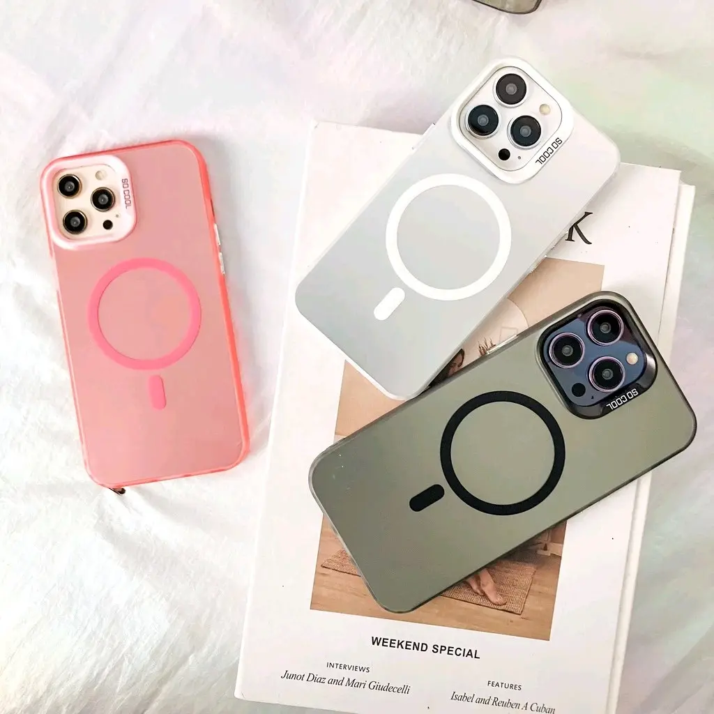 MagSafe matte hard case iPhone 14 plus - 15 pro max