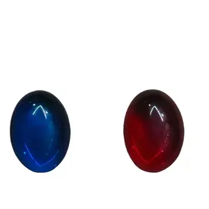 Batu Merah Siam / Merah Delima & Blue Safir Obsidian Kecil - Besar