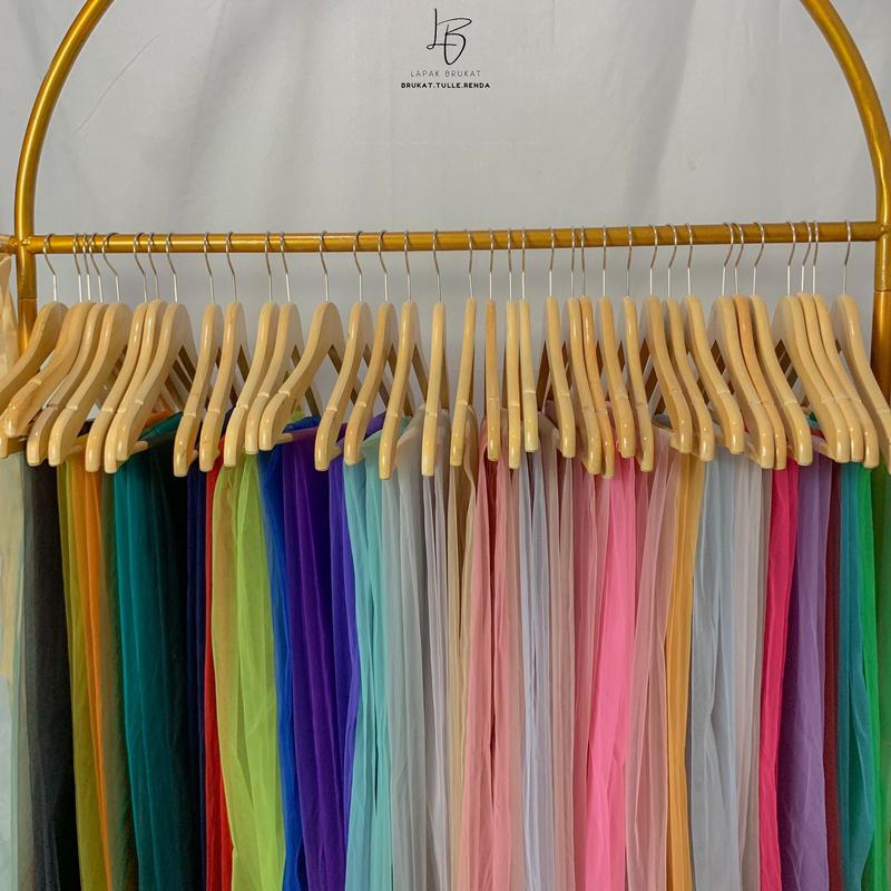 Kain Tulle / Tulle kaku / keras tile harga Per-Meter harga termurah untuk bungkus souvenir,rok tutu, aksesoris pernikahan, dekorasi pernikahan 1