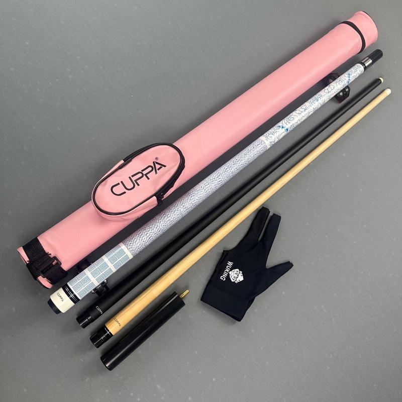 Cơ bida lỗ Coppa tay cầm quấn chỉ - cơ lỗ cơ lip cơ 3c tặng kèm bao da găng tay lơ và nối