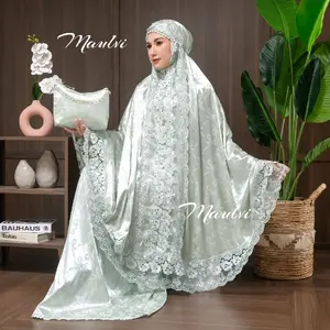 Mukena Terbaru Miska 2in1 Armany Jaguard Renda Mewah Cantik