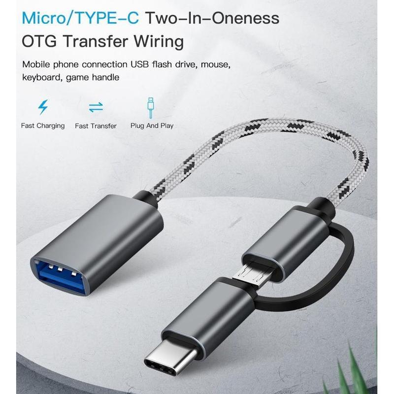 Product Introduction of Cáp Bộ Chuyển Đổi USB OTG, Thiết Kế 2 Trong 1, Bộ Chuyển Đổi Dễ Phối Đồ Cho Nhiều Thiết Bị, Bền Và Linh Hoạt, Thích Hợp Đi Du Lịch Và Sử Dụng, Thiết Kế Tiện Lợi 10