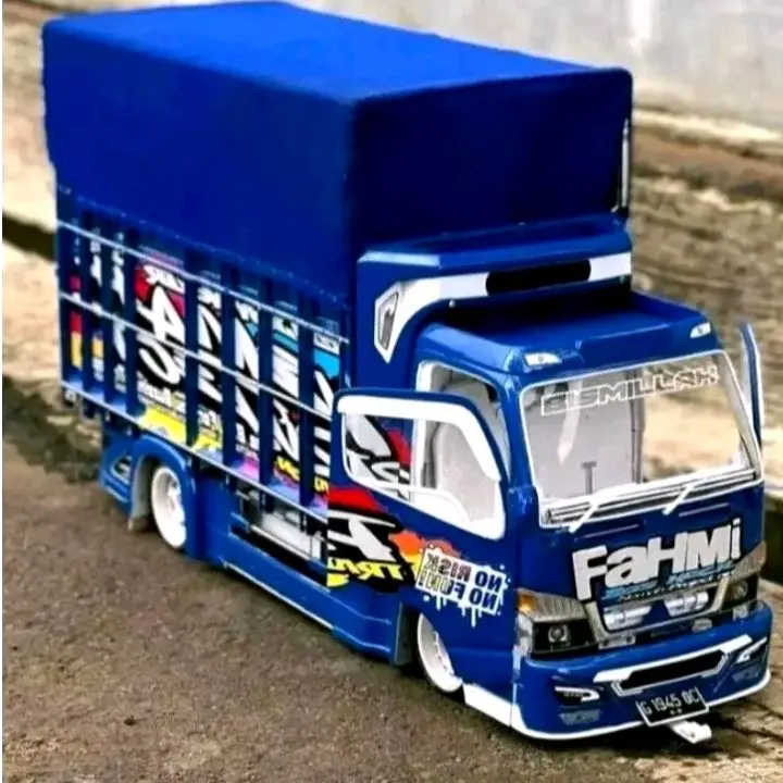 Truk oleng mobil miniatur full variasi full lampu terpal Toys