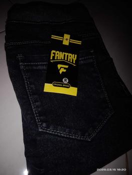 Product Review of Celana Jeans Pria Kekinian – Bahan Adem Pinggang Karet & Harga Terbaik -  Slim Fit Tebal from Y**😎 1