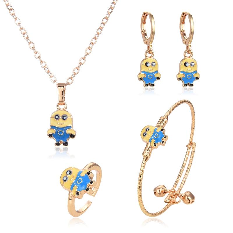 TERBARU SET PERHIASAN ANAK PEREMPUAN MODEL MIKYMOSE BOLONG GOLD Costume Fashion Kids 7