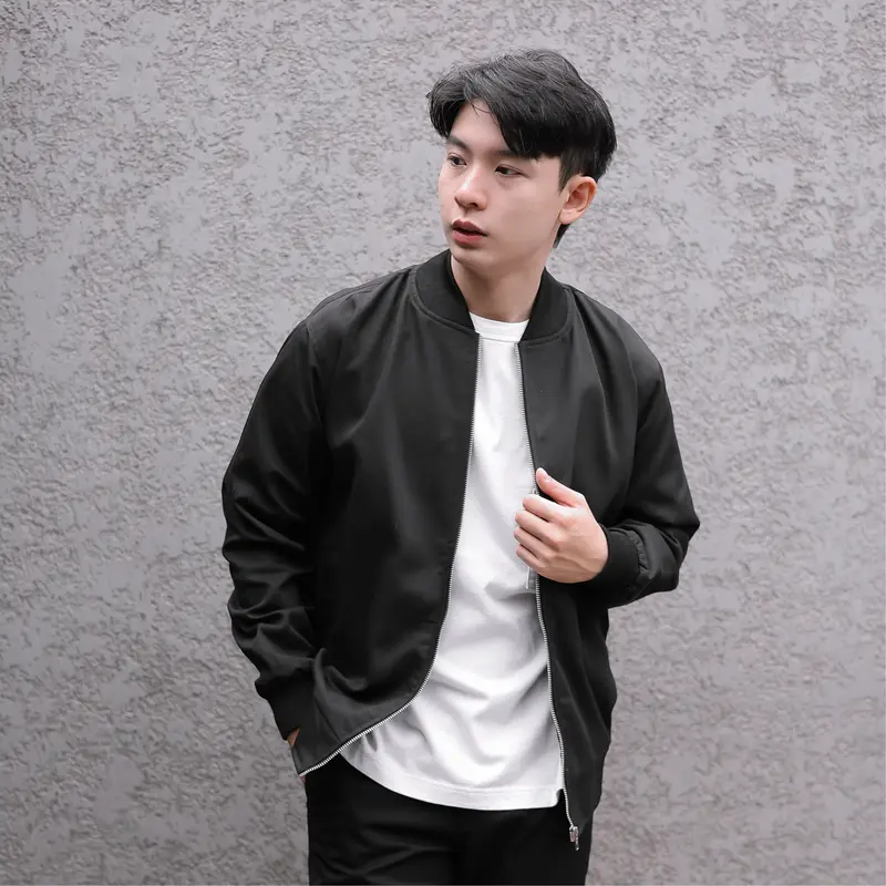 Jaket Bomber Casual Pria | Bomber Jacket Pria | | Jacket Bomber Canvas Pria Original Premium 4