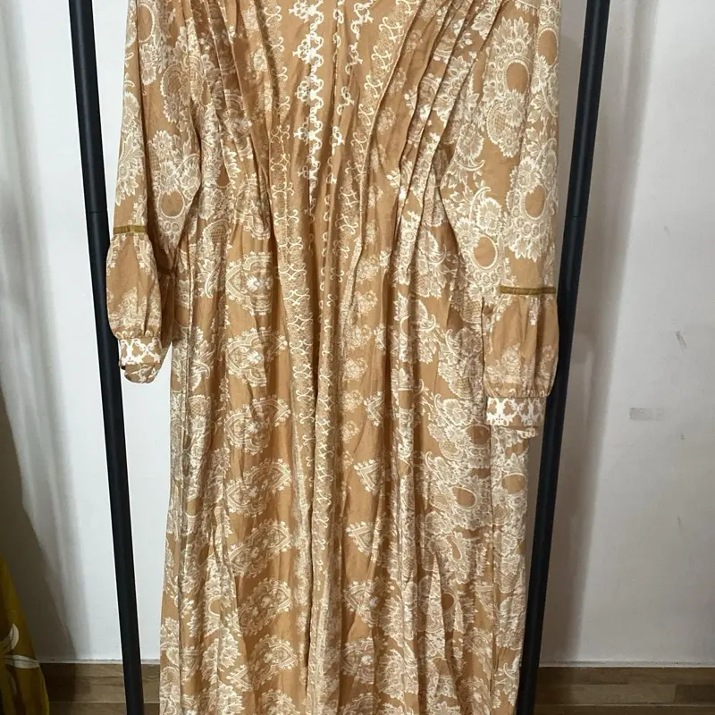 Gamis katun bamboo motif cantik bahan adem premium bkk 2