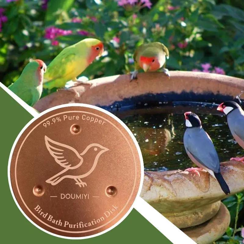Đồng Bird Bath làm sạch đĩa kháng khuẩn tấm ba-điểm thiết kế cho vườn phụ kiện
