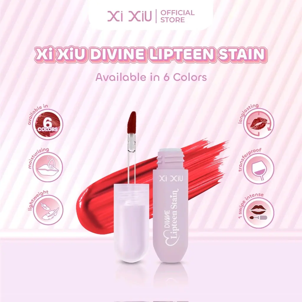 Lipstik Xi XiU Divine Lipteen Stain Gloss - Lipstick