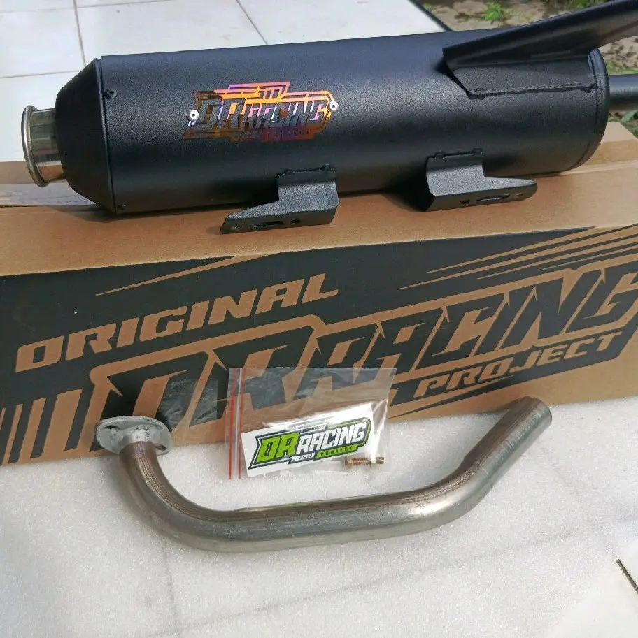 termurah Knalpot standar racing bas adem Copy CMS, ramah lingkungan, Original produk DR Racing, untuk semua jenis motor matic,vario, beat, Scoopy, PCX, Nmax,Mio, Aerox,Mio, Genio,  Motorcycle, Knalpot, Tabung Dudukan