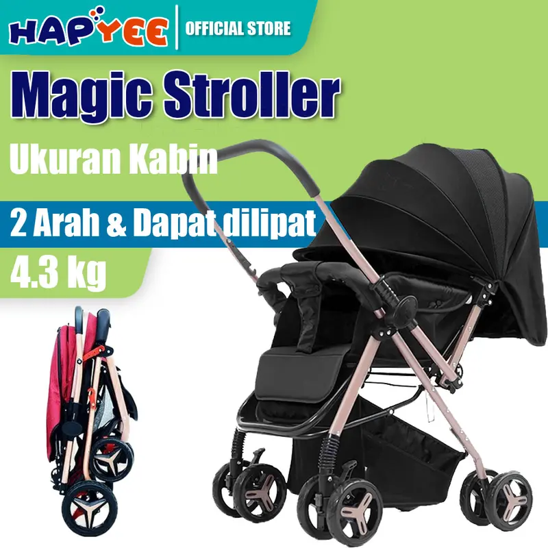 【 Pengiriman terjamin aman】 Stroller Baby Kereta Dorong Bayi Lipat Traveling Bisa Newborn 0