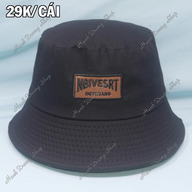  Nón bucket Nbivesrt vòng đầu 57-58cm mũ tai bèo vành rộng 6cm chất liệu vải cotton thoáng mát phù hợp nam và nữ Women Hat Cap 