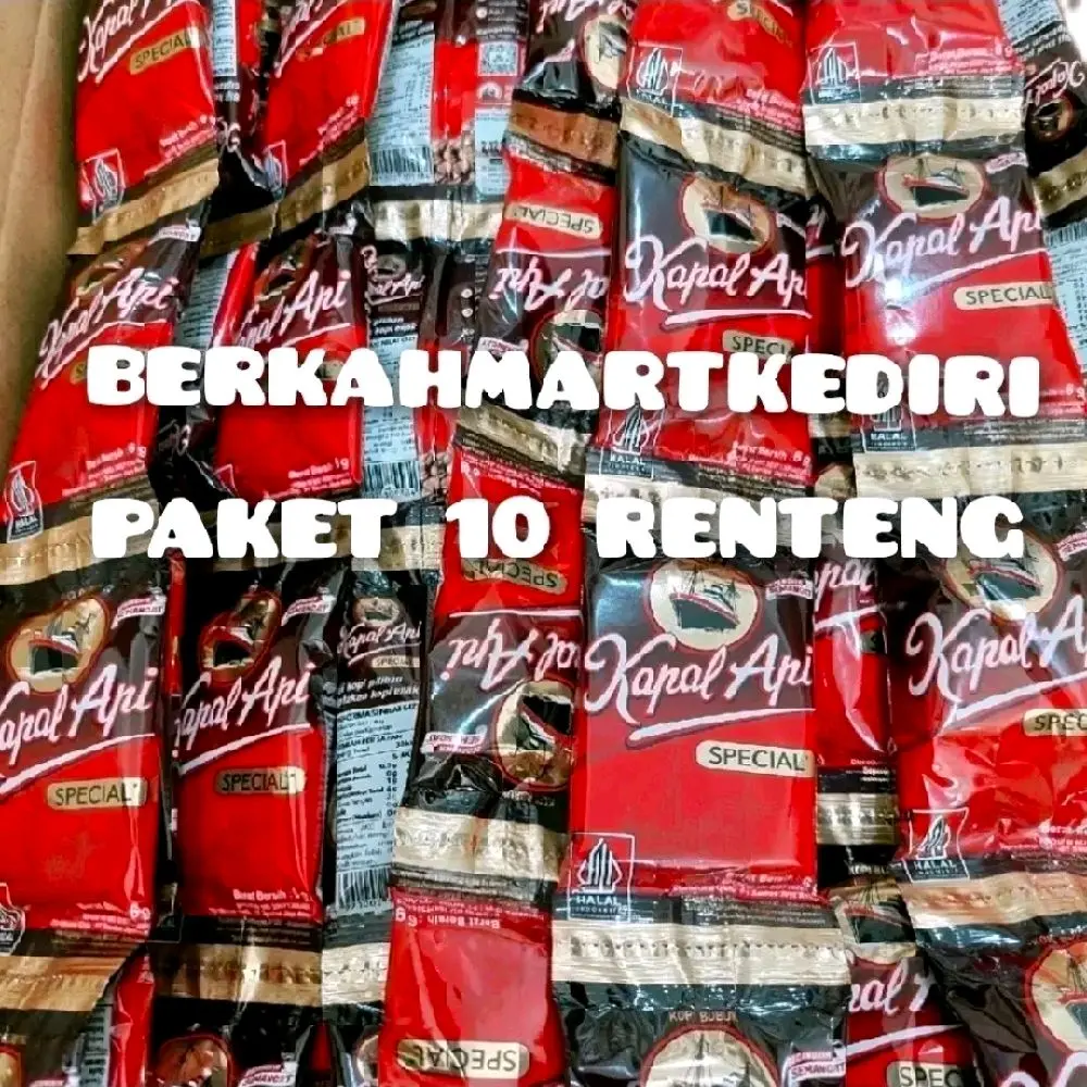 Kopi Kapal Api Mini 10 Renteng - Paket 10 Renteng Special Berkahmartkediri