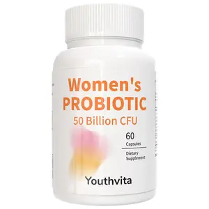 Youthvita Probiotic & Prebiotic For Women 50 Billion CFU Organic - Probiotik 60 Cap ORI USA